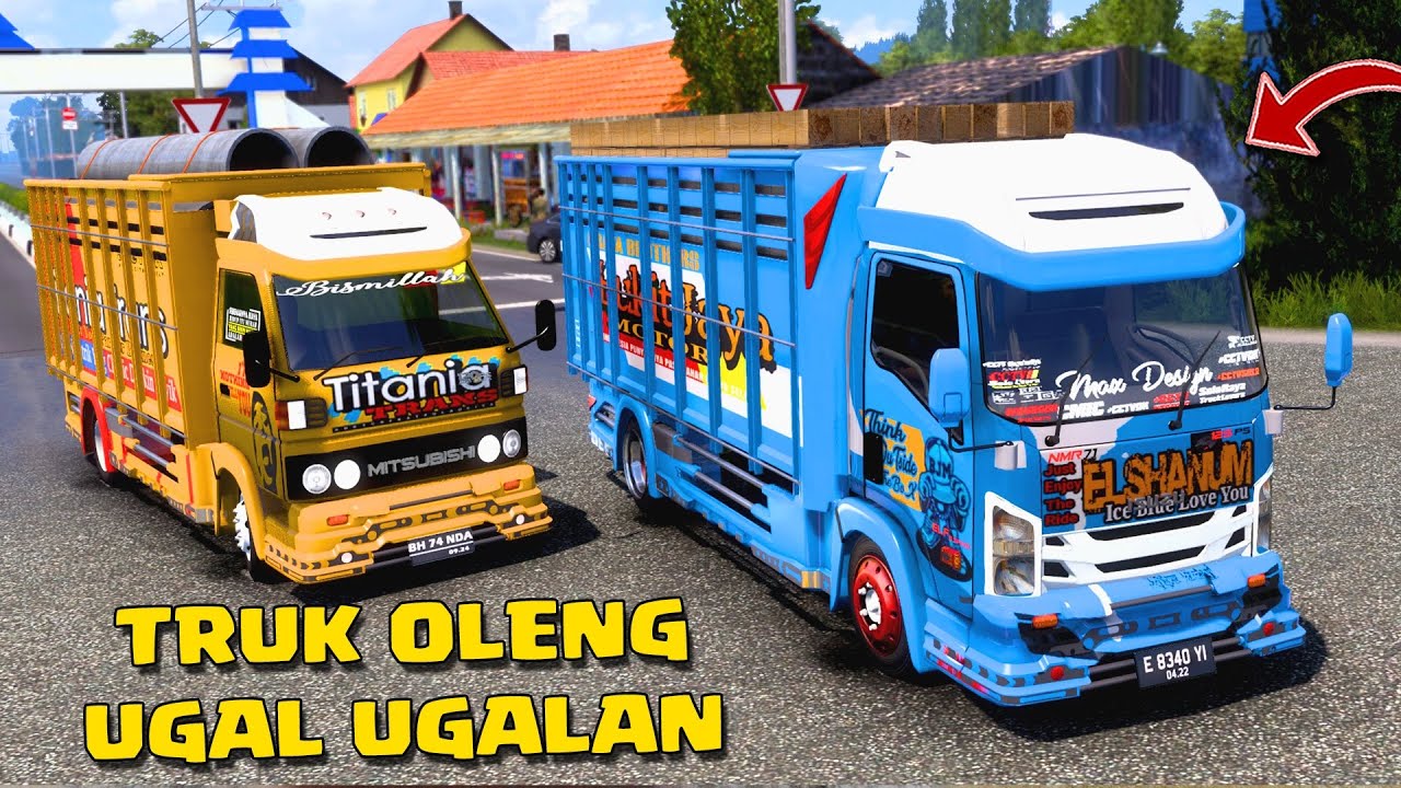 BAWA TRUCK OLENG UGAL UGALAN MUAT BAHAN BANGUNAN DI ETS 2