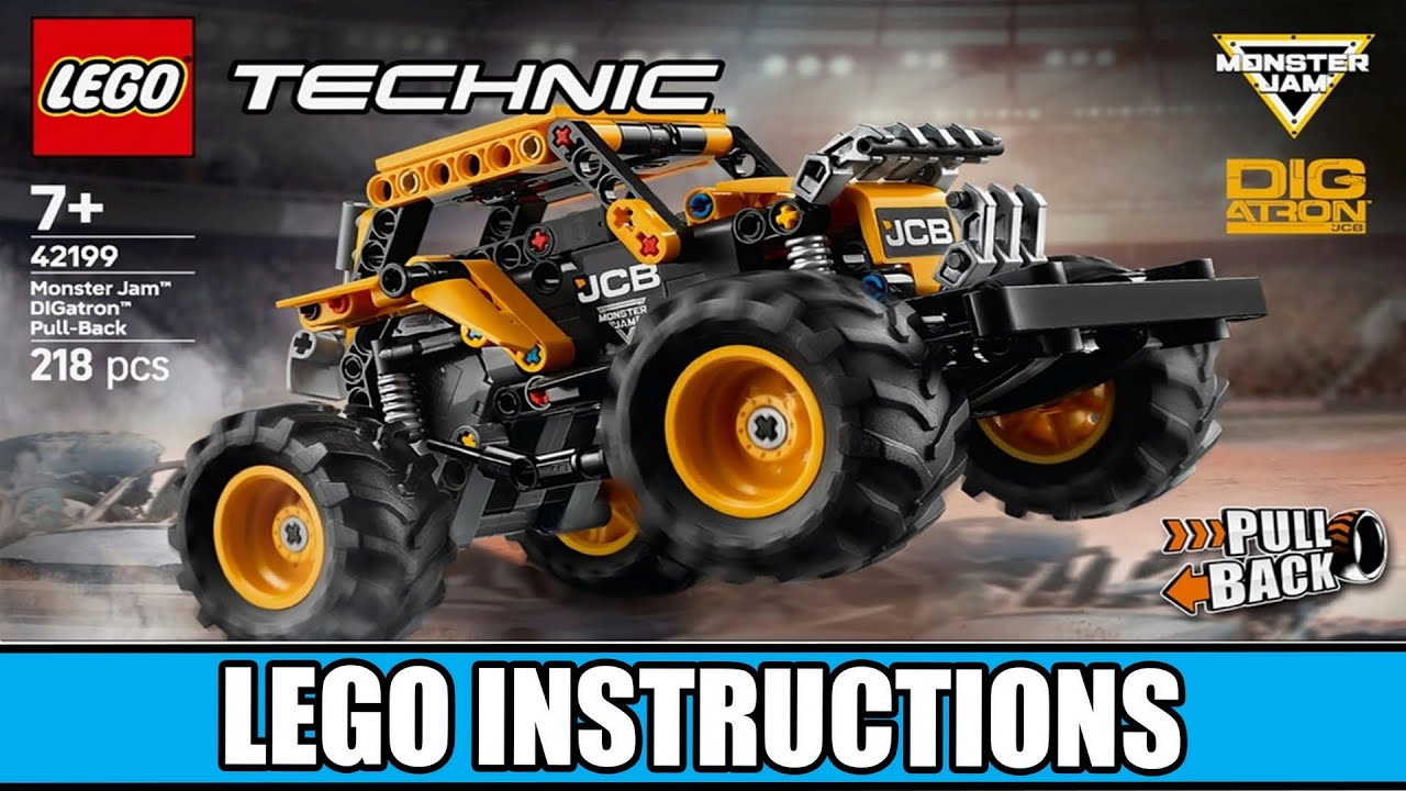 Technic - Monster Jam DIGatron Pull-Back LEGO instructions