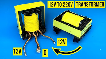 hoe maak je een transformator, omvormer 12v tot 220v, voedingen