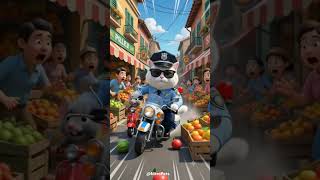 Traffic Police Cat Catches Naughty Mouse! 😂 | | Funny Cat Video | Meow Ki Masti #shortsfeeds