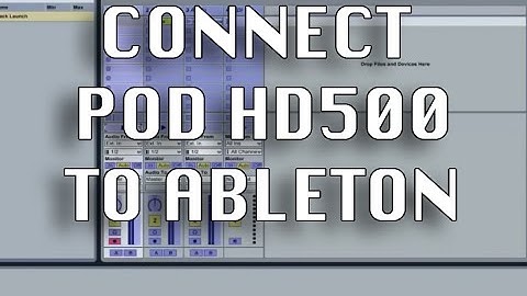 Sync Line6 POD HD500 as Midi Controller for Ableton Live