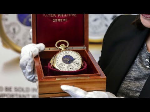 Leiloado por R$ 53,5 milhões, relógio de bolso é o mais caro do mundo -  YouTube