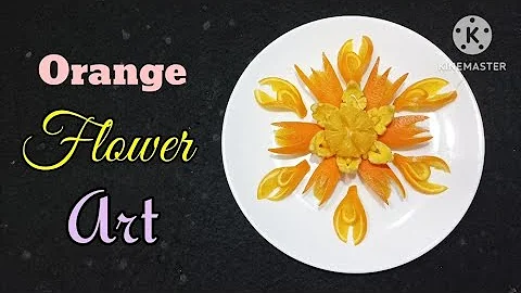 DIY Orange Carving Art #149 / Orange Flower Art @Prince-Rick Channel thumbnail