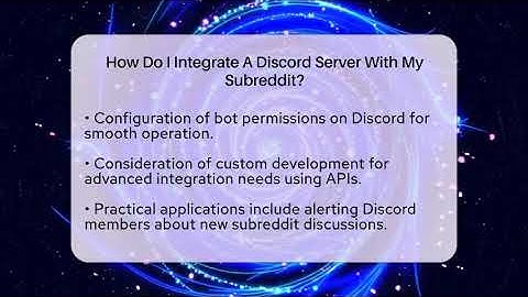 How Do I Integrate A Discord Server With My Subreddit? - Everyday-Networking