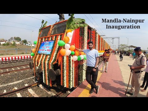 Mandla Nainpur 1st Train Inauguration Journey