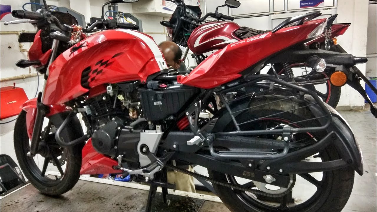 FIRST SERVICE OF 2019 TVS APACHE RTR 160 4V ABS MODEL, SERVICING DETAILS  WITH TOTAL COST