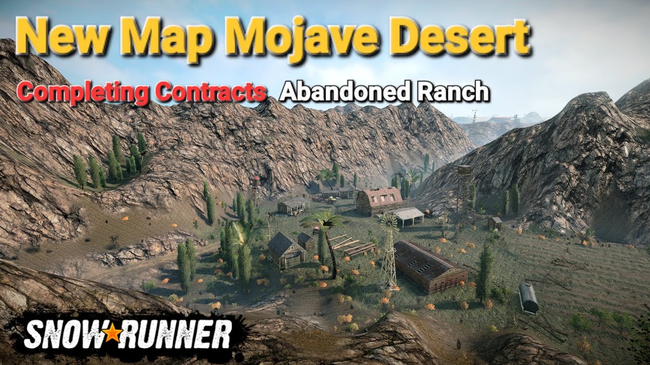 New Map Mojave Desert Completing Contracts Abandoned Ranch In ...