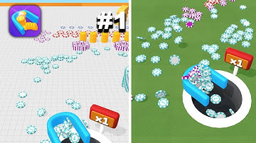 Arcade Coins - New Release - Hyper Hybrid Casual - Gameplay Walkthrough (iOS & Android)