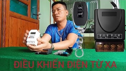 BỘ HẸN GIỜ TỰ ĐỘNG BẬT TẮT CÁC THIẾT BỊ ĐIỆN VÀ ĐIỀU KHIỂN BẬT TẮT ĐIỆN TỪ XA MÁY BƠM BÓNG ĐÈN 