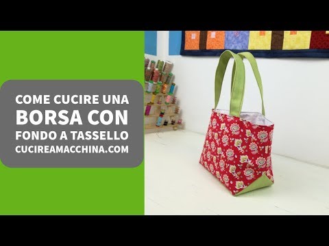 Video: Cuciamo Una Borsa Per Un Regalo Con Un Fondo Tondo