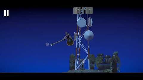 Getting over it with Bennett foddy- Radio tower tutorial! Mobile gameplay  happy ending🥰
