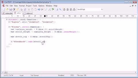 jQuery Tutorial - 91 - Enabling checkbox after scrolling