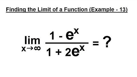 Calculus 1: Limits & Derivatives (26 of 27) Finding the Limits of a Function - Example 13