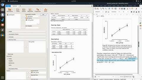Video 5: One-way between-subjects ANOVA with JASP