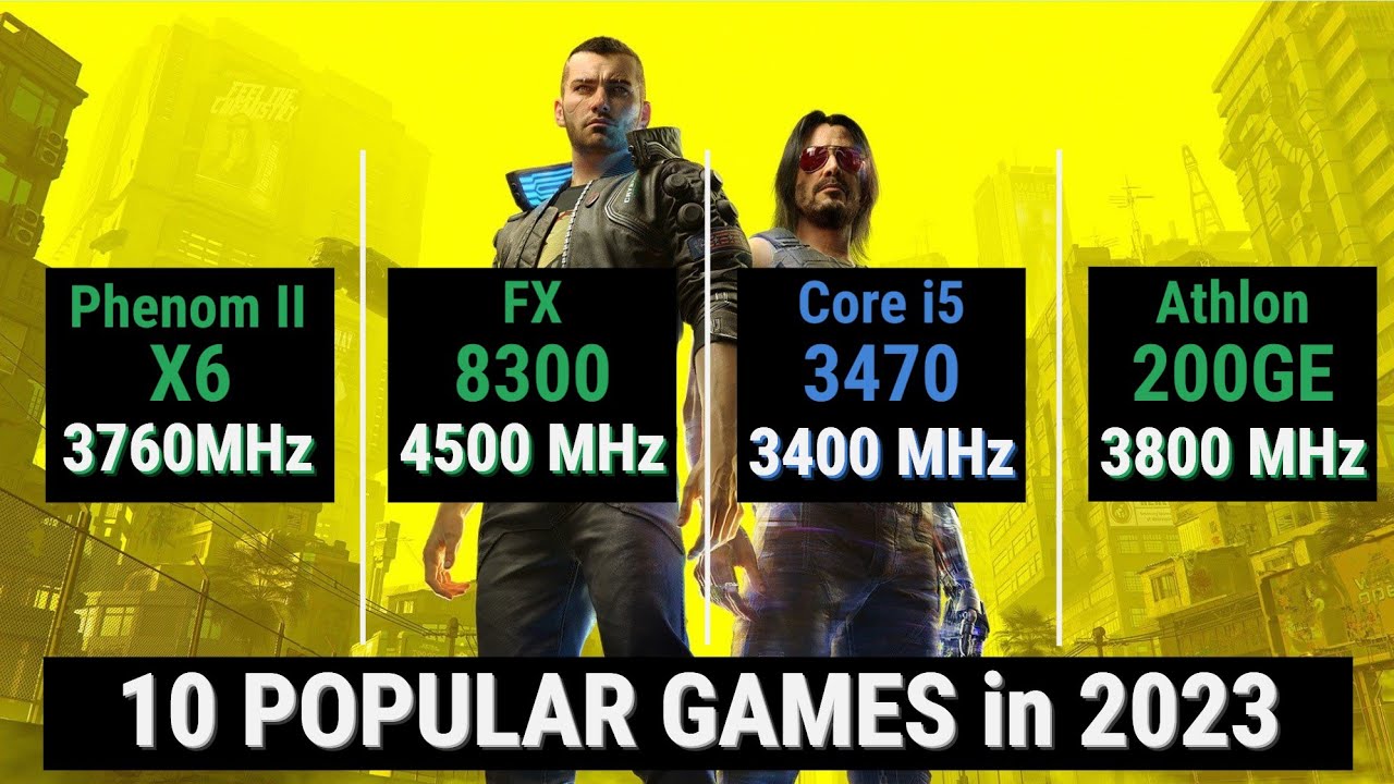 Phenom II X6 vs FX 8300 vs Core i5 3470 vs Athlon 3000G = 10 GAMES in