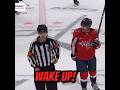 Trevor van riemsdyk tells ref to wake up hockey nhl