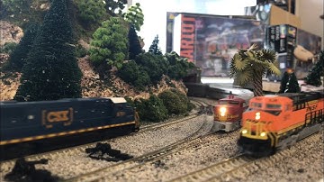 N Scale Layout running session at Victory Hobbies in Florida