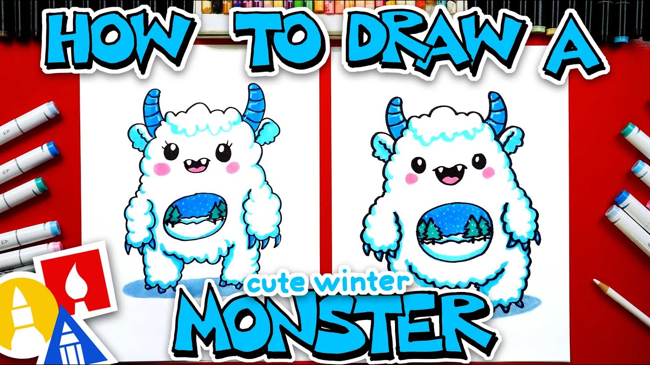 How To Draw A Cute Winter Monster