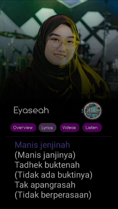 Eyaseah _ Adelia #lyricsvideo #lyrics
