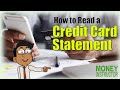 Understanding Your Credit Card Statement