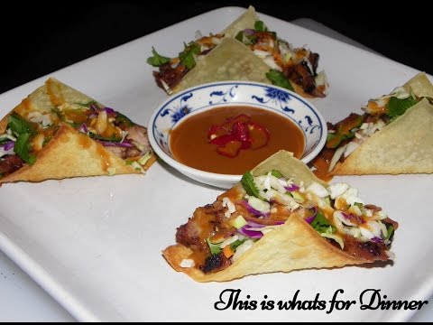 Crispy Wonton Tacos – Better than Applebees!!