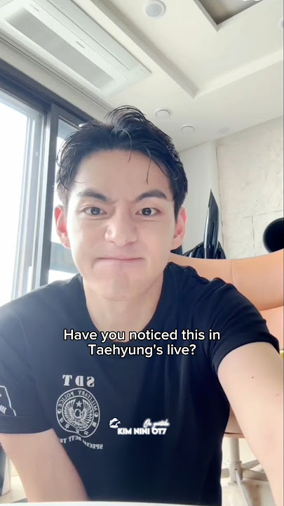 Have you noticed this in Taehyung's first live after military || Kim Nini #bts #v #taehyung #shorts