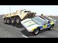 Crazy Police Chases #75 - BeamNG Drive Crashes