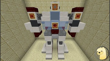Minecraft - How To Build Ratchet Robot Mode From Bumblebee!