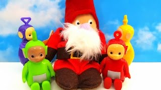 Teletubbies Toys And Santa Claus. Funny Video For Kids. 圣诞老人 Papá Noel
