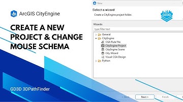 Create a new ArcGIS CityEngine Project and Change the Mouse Schema