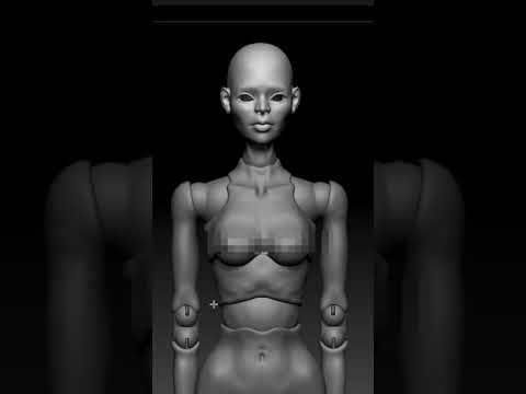ZBrush. Bjddoll. Бжд
