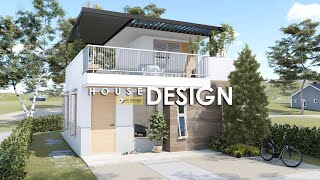 SIMPLE HOUSE DESIGN WITH ROOF DECK | 6.00m x 8.65m (88 sqm) | 1 BEDROOM screenshot 3