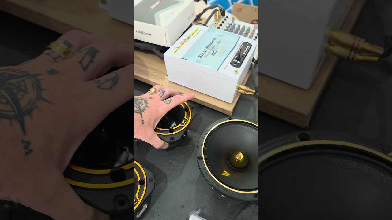 vai começar a instalação do som..mini trio goiano zetta.