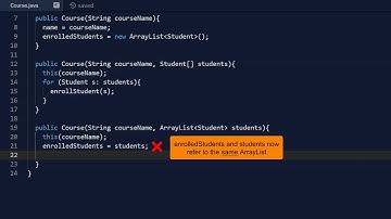Lesson 10-3 ArrayLists in a Class (Introductory Java Programming for AP Computer Science A)