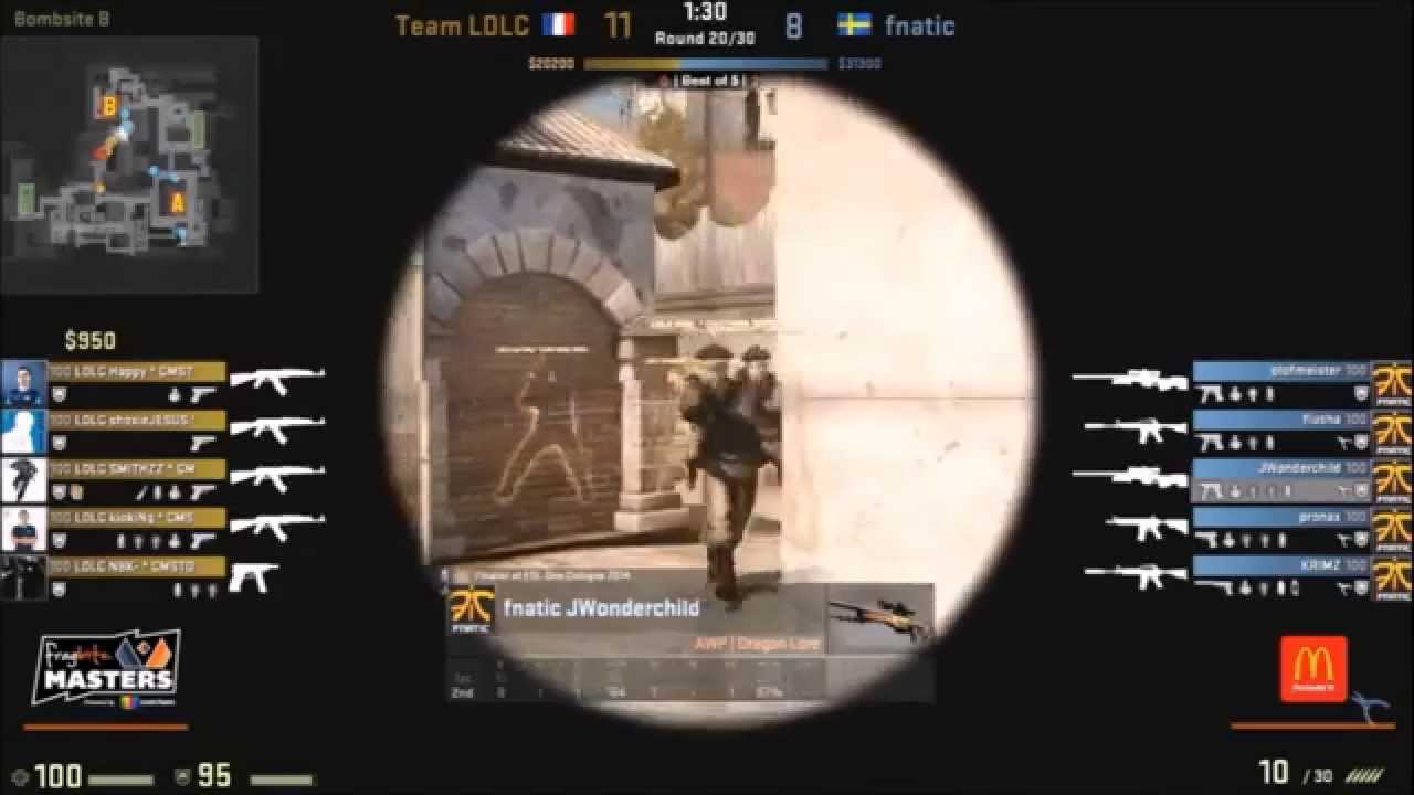 CS:GO Fnatic JW AWP One shot - 2 kills vs LDLC - YouTube