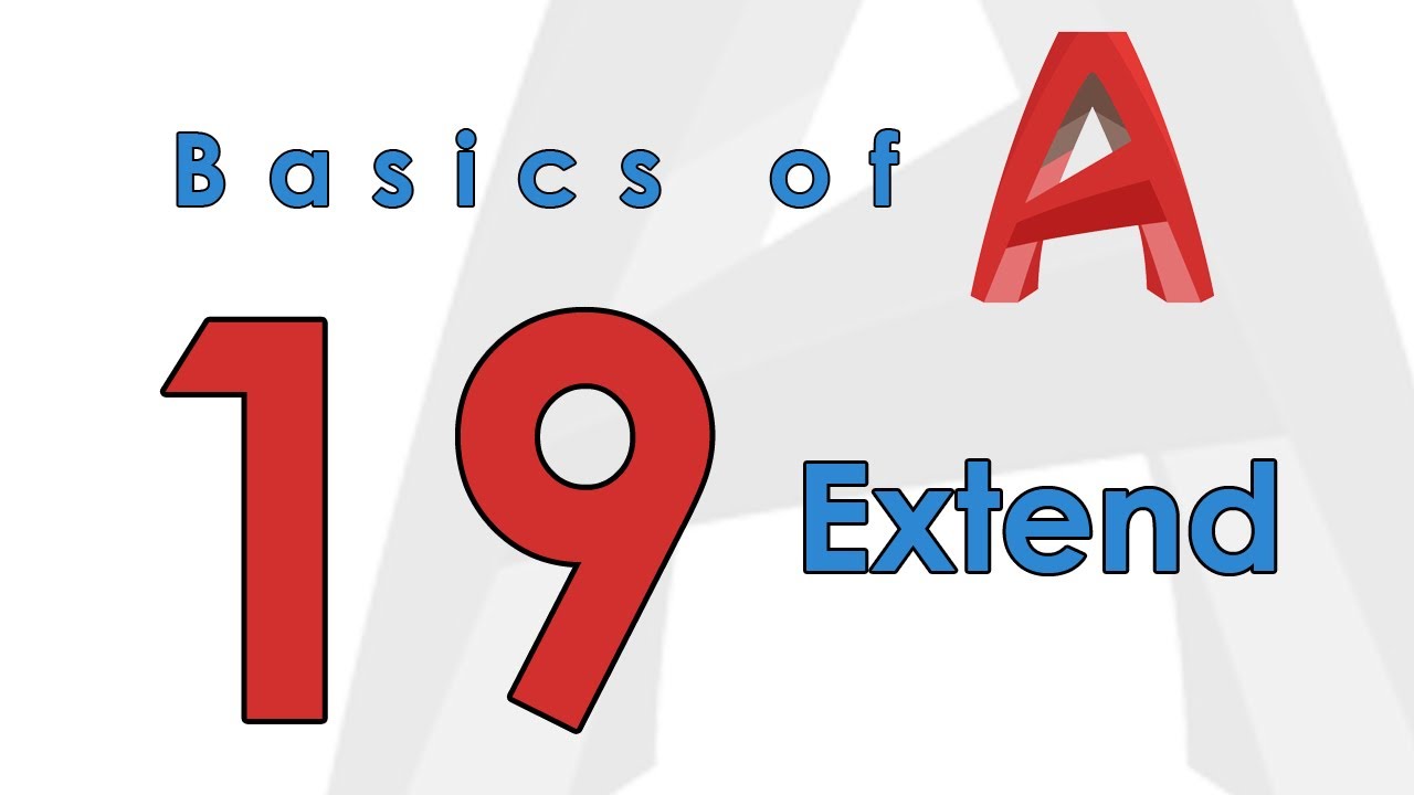 19 - How to use Extend order in AutoCAD - YouTube