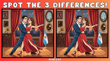 Train Je Brein: Vind de 3 Verschillen | Argentinië Thema 🇦🇷 | 5 Leuke Reispuzzels 🧠✨