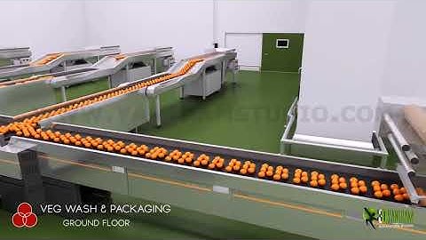 3D Industrial walkthrough Animation of Food Processing Machine Unit in UAE