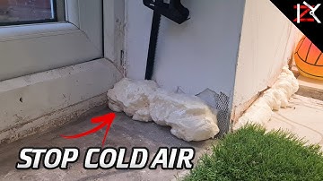 How To Fill Small & Large Gaps In Your Home - Stop Cold Air | How To Use Expanding Foam Can