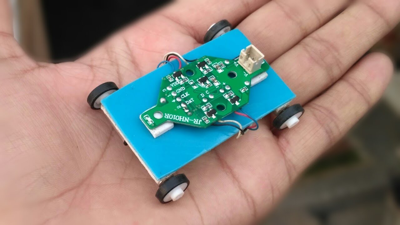 How to make a mini rc car using coreless motor Quadcopter toy car