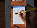 how to draw 🐝 #viral youtube shorts #fun #art #naruto #anime