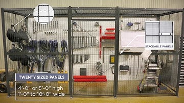 Wire Partition Tool Cribs & Secure Storage Cages