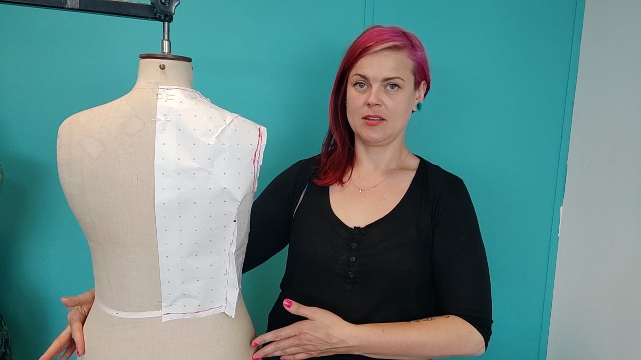 Bodice Block Draping on The Mannequin Pt2 Pattern Drafting YouTube
