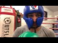 Amir khan on headgear with no bar