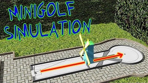 PUTT PUTT GOLF HOLE IN ONE  -  Blender Minigolf - Putt Putt Golf 3D Animation [60 fps]