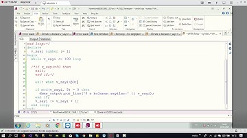 Ders 18 - PL/SQL While Loop,Continue,exit (Döngü)