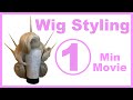 One min wig styling movieshort movie of wig styling  wig