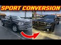 HOW TO CONVERT RAM 1500 SPORT FRONT BUMPER