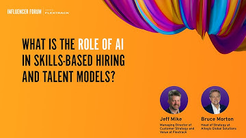 What is the role of AI in skills-based hiring and talent models?