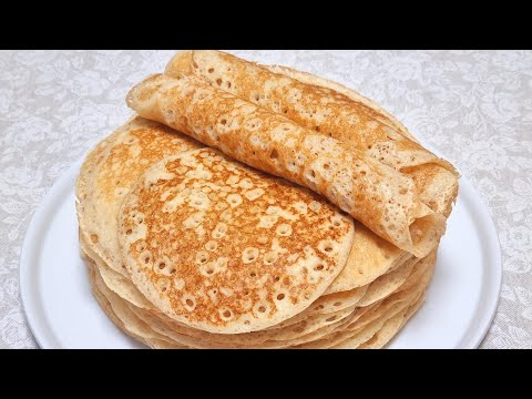 Простой рецепт дрожжевых блинов./Yeast pancakes